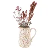 Clayre & Eef Dekorative Kanne 21x14x23 cm Rosa Beige Produktbild-Vorschau 2