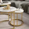 Couchtisch-Set Vicco Montreal Weiß/Gold 55 x 55 cm 3 Teile, Produktbild-Vorschau 3