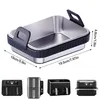 Airfryer Auflaufform aus Edelstahl mit Silikongriffen 2er Produktbild-Vorschau 7