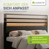 Juskys Polsterbett Lyon 180 x 200 cm mit Bettkasten, LED Produktbild-Vorschau 4
