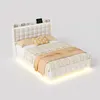 Lit rembourré UnboxG 160 x 200 cm en velours avec éclairage Voir les images du produit 9