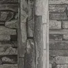 A close-up view of textured wallpaper with a stone brick pattern. Náhľad obrázku produktu