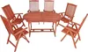 Garden Pleasure Sitzgruppe Stockholm, braun Holz, 7-teilig Produktbild-Vorschau 2