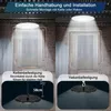 Two images showing different mounting options for an LED industrial light. Produktbild-Vorschau