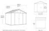 KETER Stronghold Gartenhaus 10X8 714 M² Grau 260742 Produktbild-Vorschau 7