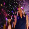 4er-Set LED Party Haarsträhnen mit leuchtenden Glasfasern Produktbild-Vorschau 2