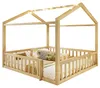 90x190/180x190 Kinderbett Hausbett Natur mit LED-Perlen, Produktbild-Vorschau 6