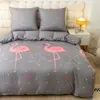 Komplet Pościeli 140x200 z 2 Poszewkami 70x80 Różowe Podgląd zdjęcia produktu 3