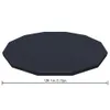 A dark gray, octagonal pool cover is shown from a slightly elevated, angled perspective against a white background. A measurement line with text indicating '12ft.1in./3.70m' is displayed below the cover. Podgląd zdjęcia produktu