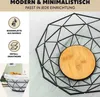 eluno Obstkorb - Brotkorb, aus schwarzem Metall & Bambus Ø Produktbild-Vorschau 6