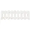 Hochbeet Lattenzaun-Design Weiß 100x30x30 cm Massivholz Produktbild-Vorschau 4