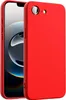 A red phone case is shown next to a smartphone. Produktbild-Vorschau