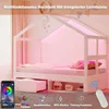 Flieks Kinderbett Hausbett 90x190cm mit Led, Kinder Produktbild-Vorschau 4