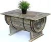 DanDiBo Couchtisch Wohnzimmer Vintage halbiertes Weinfass Produktbild-Vorschau 6