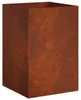 vidaXL Pot de jardin d'extérieur, aspect rouille, 40 x 40 x Voir les images du produit 1