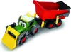 A toy tractor with a trailer, shown from a slightly elevated side angle against a white background. Produktbild-Vorschau