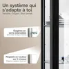 K-Möbel Vitrine suspendue en noir (80x60x25 cm) avec 2 Voir les images du produit 4