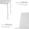 Lot de chaises avec surpiqûre - blanc, Lot de 4 Voir les images du produit 3