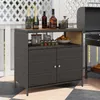 KOMFOTTEU Gartenschrank aus Rattan, Aufbewahrungsschrank Produktbild-Vorschau 8