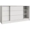 Commode BEAUTYSOFA MIRELA 160 cm Blanc/Blanc, buffet à 2 Voir les images du produit 3