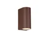 A single brown outdoor wall light is shown against a white background. Voir les images du produit