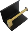 APT AG887A Porte-papier hygiénique avec tablette noir-or Voir les images du produit 2