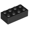 Lego® 2x4 Stein 3001 - 10 Stück Schwarz Produktbild-Vorschau 2