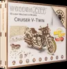 Puzzle 3D WOODEN CITY Motocykl Cruiser V-Twin 168 elementów Podgląd zdjęcia produktu 11