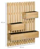 Blumenkasten-Set Wandmontage 3 abnehmbare Kästen Tannenholz Produktbild-Vorschau 3