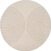 A round rug with a geometric pattern. Produktbild-Vorschau