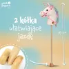Pink Papaya konik na kiju "Rainbow", słodki koń zabawka z Podgląd zdjęcia produktu 5