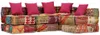 vidaXL 4-sedačka Modular Pouf Patchwork Fabric Náhled obrázku produktu 8