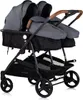 A studio shot of a twin stroller against a white background. Produktbild-Vorschau