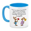 Ostergedicht über Osterhasen Kaffeebecher in hellblau mit Produktbild-Vorschau 2