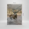 Bild auf Leinwand - Leinwandbild - Einteilig - Hirsch Wald Produktbild-Vorschau 3