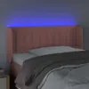 Design Möbel LED Kopfteil Rosa 93x16x78/88 cm Samt - 2024 Produktbild-Vorschau 4