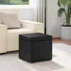 vidaXL Taburet černý 41 x 41 x 40 cm umělá kůže a Náhled obrázku produktu 3