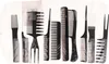 Friseurkämme 10Er Set Etui Schwarz Produktbild-Vorschau 3