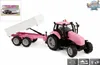 Farm Traktor m Hänger pink Rückzug Licht/Ton 25cm Produktbild-Vorschau 12