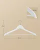 A white wooden clothes hanger with dimensions indicated. Produktbild-Vorschau