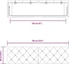 vidaXL Kopfteil-Kissen Hellgrau 180 cm Samt Produktbild-Vorschau 7
