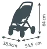 Smoby Poppenwagen Maxi-Cosi Duo, roze, geschikt voor twee Productafbeelding-voorbeeld 4