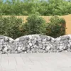 vidaXL Gabione mit Hochbogen 200x30x60/80 cm Verzinktes Produktbild-Vorschau 2