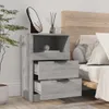 vidaXL Noční stolky 2 ks. Šedý materiál dřeva Sonoma Náhled obrázku produktu 4