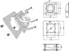 vidaXL Occhielli di fissaggio per rimorchi 6 pz. Acciaio Anteprima dell’immagine prodotto 6