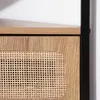 CALICOSY - Meuble TV d'Angle 1 Porte avec Cannage Rotin Voir les images du produit 6