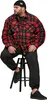 Urban Classics - Flanell Teddy Shirt Jacke rot - L Produktbild-Vorschau 5