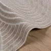 vidaXL Koberec PALMERAS Béžový 120 x 120 cm Polyester Náhľad obrázku produktu 6