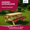 Coemo Kinder-Sitzgruppe Natur Picknicktisch mit Polster Produktbild-Vorschau 2