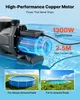 Pompa per piscina SucceBuy, 1300 W, portata massima 28.800 Anteprima dell’immagine prodotto 3